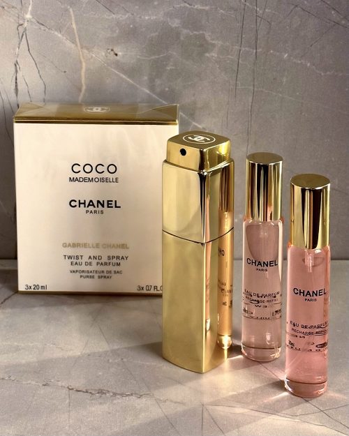 Set Coco Mademoiselle Twist & Spray EDP Gabrielle Chanel x3