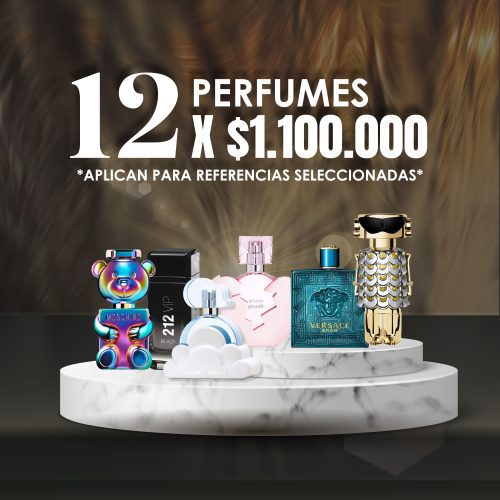 Promoción 12 Perfumes por $1.100.000
